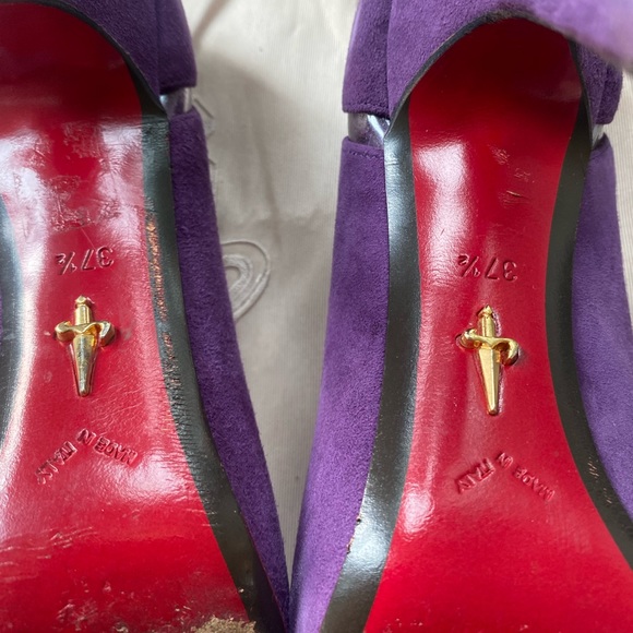 Cesare Paciotti suede purple pump - Picture 6 of 7